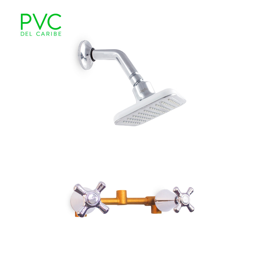 Flexo de ducha de PVC de 1,5m - Con doble sistema antigiro - Recambio  universal - Flexible, impermeable