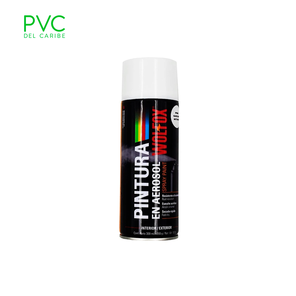 PINTURA AEROSOL BLANCO MATE TOOLCRAFT — PVC Del Caribe